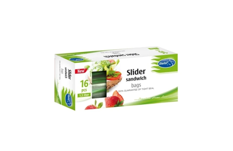 STELLA PUNGI ALIMENTARE CU FERMOAR 1.5L 16BUC/SET 